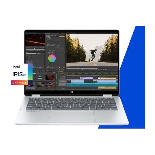 HP OmniBook 5 Flip 14-fp0154ng Laptop 14" 2-in-1 Intel Core 5 120U, 16GB RAM, 512GB SSD, Touchscreen, DE, Windows 11 Home
