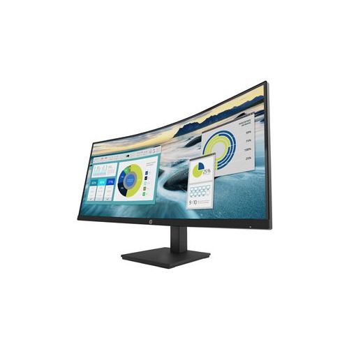Monitor HP P34hc G4 ukrivljen, 86,36 cm (34''), 3440 x 1440 (UWQHD), 250 cd/m2, 21:9, 5 ms, 60 Hz, HDMI, DisplayPort, USB-C, VESA, zvočniki, črn