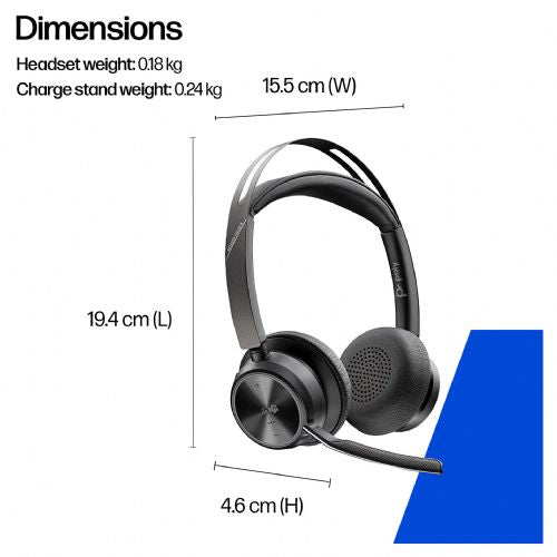 HP Poly BT slušalke Voyager Focus 2 UC USB-C/A Teams