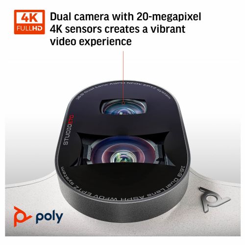 HP Poly Studio E70 Auto-Track 4K USB kamera Teams