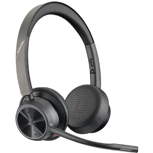Brezžične slušalke Poly Voyager 4320 Microsoft Teams Certified Headset + ključ BT700 + stojalo za polnjenje (218476-02)
