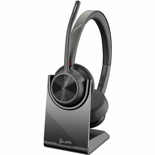 Brezžične slušalke Poly Voyager 4320 Microsoft Teams Certified Headset + ključ BT700 + stojalo za polnjenje (218476-02)