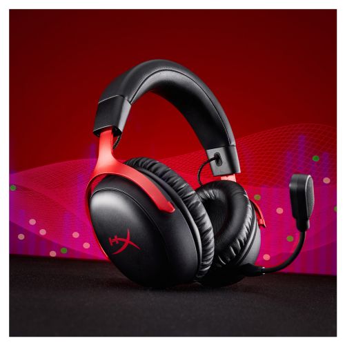 Brezžične slušalke HyperX A59Z0AA / Cloud III S rdeče na črni