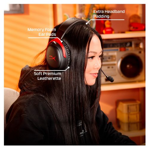 Brezžične slušalke HyperX A59Z0AA / Cloud III S rdeče na črni
