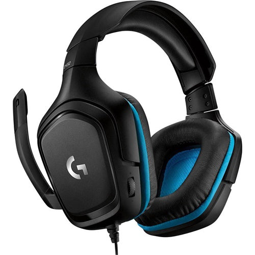 Igralne slušalke Logitech G432, črna/modra (981-000770)