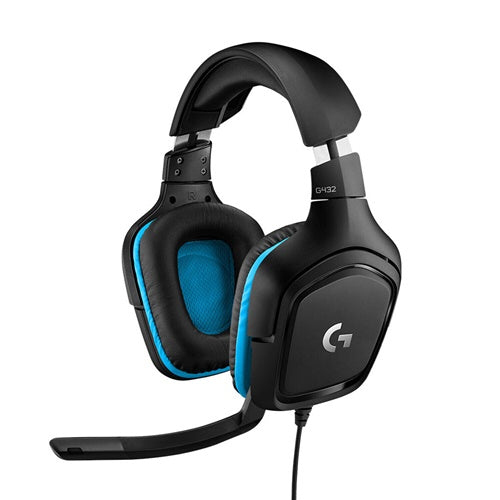 Igralne slušalke Logitech G432, črna/modra (981-000770)