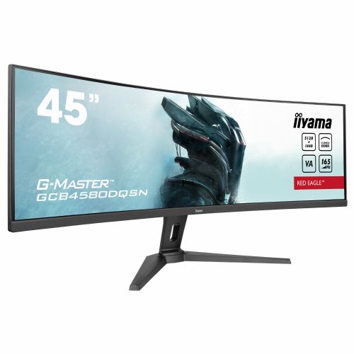 Monitor Iiyama G-MASTER GCB4580DQSN-B1 105.06 cm (45''), 5120x1440 (WQHD), VA, 450cd/m2, 32:9 165Hz 0,8ms HDMI DP USB-C 90W, RJ45 KVM LS črna