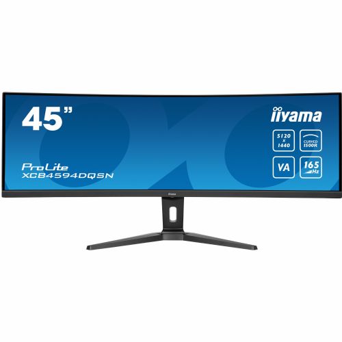 Monitor Iiyama Prolite XCB4594DQSN-B1 105.06 cm (45''), 5120x1440 (QHD), VA, 450cd/m2, 32:9, 165Hz 0,8ms HDMI DP USB-C 90W, RJ45 LS Črna