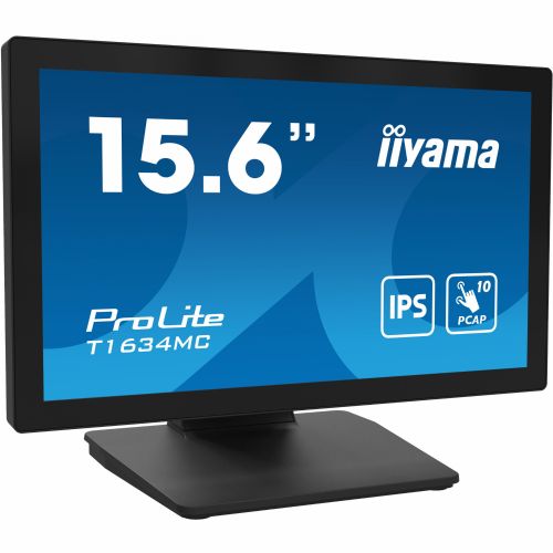 Monitor IIYAMA T1634MC-B1S 39,6 cm (15,6"), 1920 x 1080 (FHD), IPS, 450 cd/m2, 60Hz, 16:9 M-Touch HDMI+DP+VGA maloprodaja