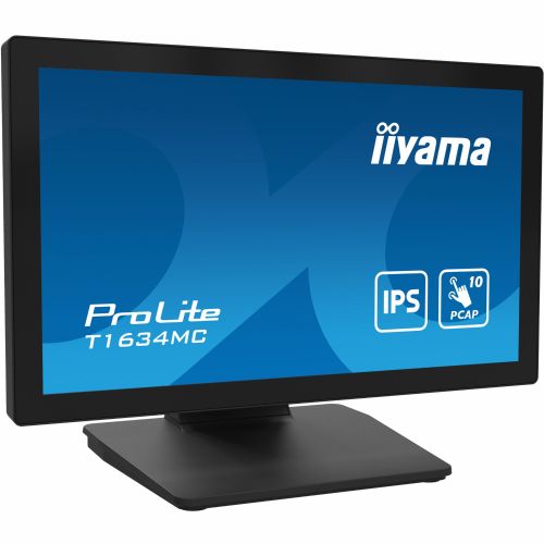 Monitor IIYAMA T1634MC-B1S 39,6 cm (15,6"), 1920 x 1080 (FHD), IPS, 450 cd/m2, 60Hz, 16:9 M-Touch HDMI+DP+VGA maloprodajna cijena