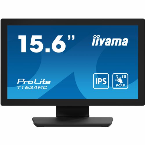 Monitor IIYAMA T1634MC-B1S 39,6 cm (15,6"), 1920 x 1080 (FHD), IPS, 450 cd/m2, 60Hz, 16:9 M-Touch HDMI+DP+VGA maloprodajna cijena