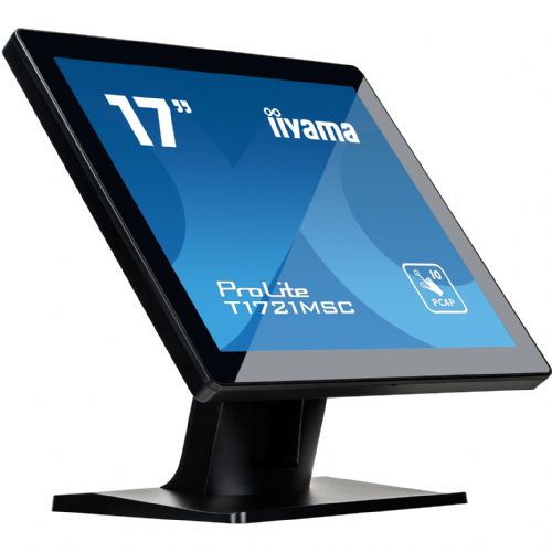 Monitor Iiyama T1721MSC-B2 43 cm (17"), 1280 x 1024 SXGA, 5:4, TN, osjetljiv na dodir, 230 cd/m2, 5 ms, crni