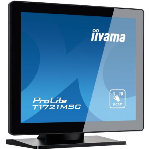 Monitor Iiyama T1721MSC-B2 43 cm (17"), 1280 x 1024 SXGA, 5:4, TN, osjetljiv na dodir, 230 cd/m2, 5 ms, crni
