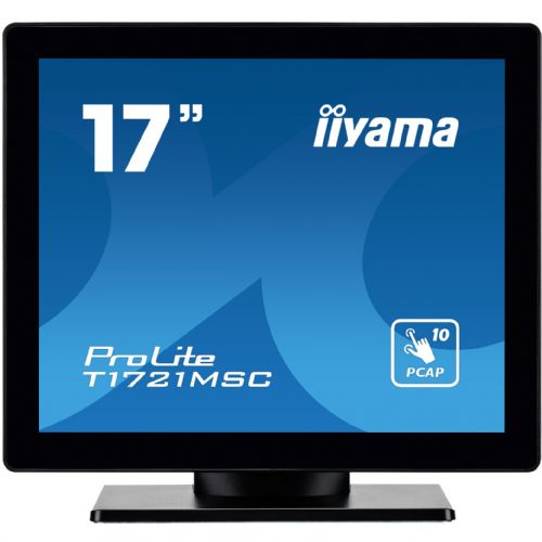Monitor Iiyama T1721MSC-B2 43 cm (17"), 1280 x 1024 SXGA, 5:4, TN, osjetljiv na dodir, 230 cd/m2, 5 ms, crni
