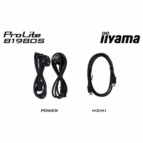 Monitor Iiyama ProLite B1980S-B1 48 cm (19"), SXGA, TN, HDMI, DP, ergonomsko stojalo, črna