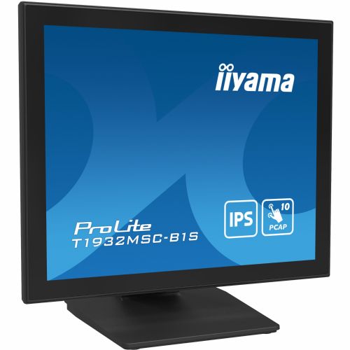 Monitor IIyama T1932MSC-B1S, 48 cm (19"), 1280 x 1024, IPS, dodirni, 215 cd/m2, 14ms, crni