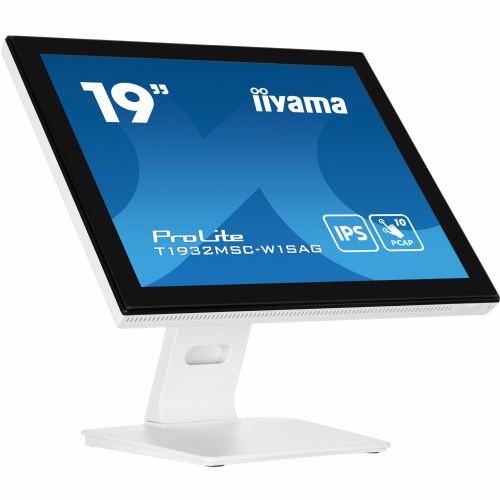 Monitor Iiyama T1932MSC-W1SAG, 48cm (19"), 5:4, Touch, 1280 x 1024, IPS, 215cd/m2, 14ms, bela