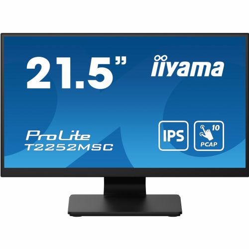 Monitor Iiyama ProLite T2252MSC-B2AG, 54,5 cm (21,5"), FHD, IPS, zvočniki, na dotik