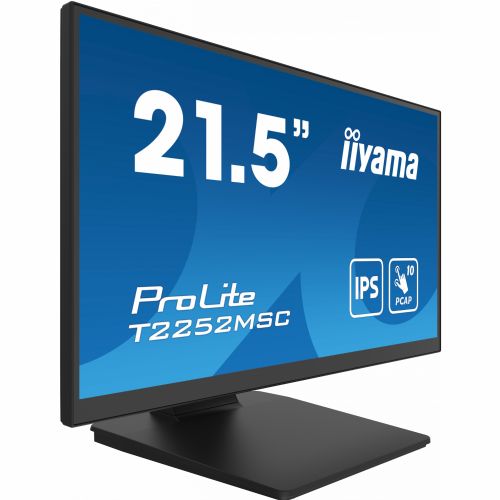 Iiyama ProLite T2252MSC-B2AG monitor, 54,5 cm (21,5"), FHD, IPS, zvučnici, dodir