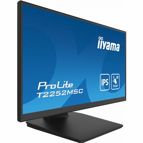 Iiyama ProLite T2252MSC-B2AG monitor, 54,5 cm (21,5"), FHD, IPS, zvučnici, dodir