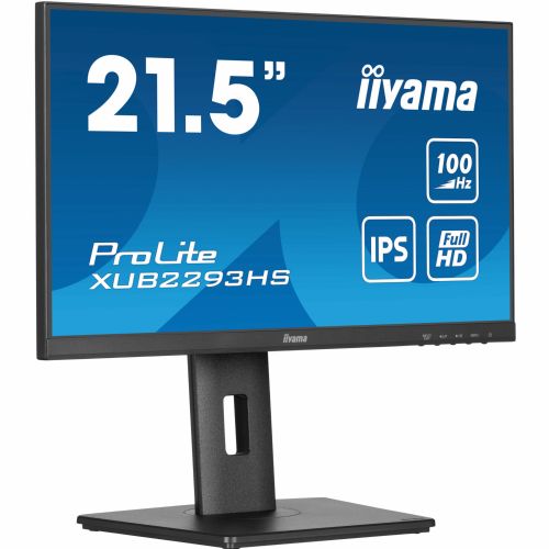 Monitor iiyama ProLite XUB2293HS-B6 54,6 cm (21,5"), 1920x1080 (FHD), IPS, 300cd/m2, 16:9 1ms 100Hz HDMI DP zvočnik Pivot Black