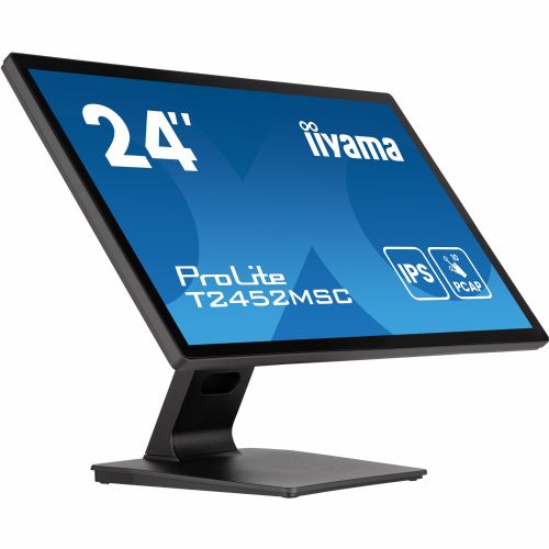 Monitor IIYAMA T2452MSC-B1AG 60,5 cm (23,8"), 1920x1080 (FHD), IPS, 400 cd/m2, 16:9 dodirni HDMI+DP+USB