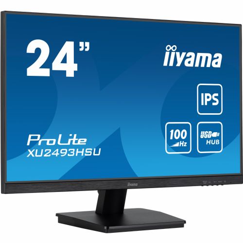 Monitor Iiyama XU2493HSU-B7, 60,5 cm (23,8"), 1920 x 1080 FHD, 16:9, IPS, 300 cd/m2, 1ms, črna