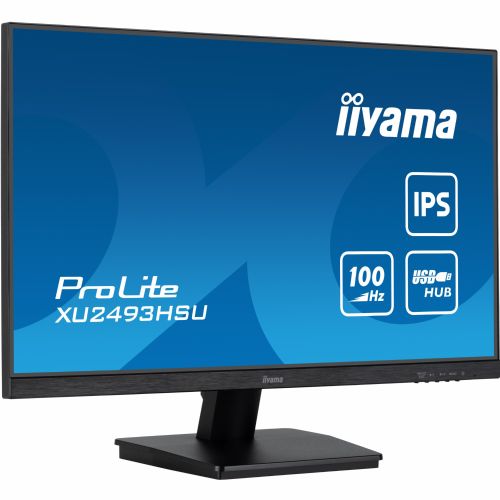 Monitor Iiyama XU2493HSU-B7, 60,5 cm (23,8"), 1920 x 1080 FHD, 16:9, IPS, 300 cd/m2, 1ms, črna