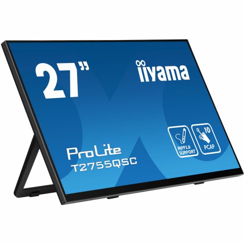 Monitor IIYAMA T2755QSC-B1 68,6 cm (27"), 2560 x 1440 (QHD), 400 cd/m2, 5ms, 16:9 M-Touch HDMI+DP IPS maloprodaja