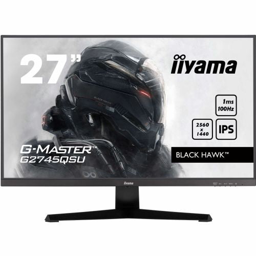 Monitor Iiyama G2745QSU-B2, 68,5 cm (27"), 2560 x 1440, 16:9, IPS, 300 cd/m2, 1 ms, crni