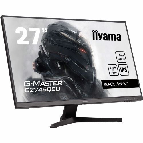 Monitor Iiyama G2745QSU-B2, 68,5 cm (27"), 2560 x 1440, 16:9, IPS, 300 cd/m2, 1 ms, crni