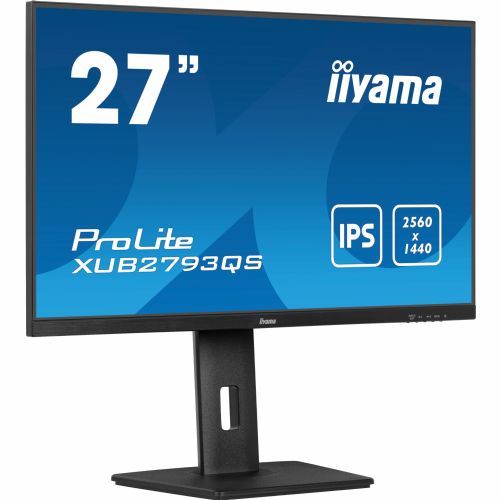 Monitor Iiyama XUB2793QS-B7, 68,5 cm (27"), 2560 x 1440, 16:9, IPS, 300 cd/m2, 1 ms, črna