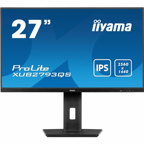 Monitor Iiyama XUB2793QS-B7, 68,5 cm (27"), 2560 x 1440, 16:9, IPS, 300 cd/m2, 1 ms, črna