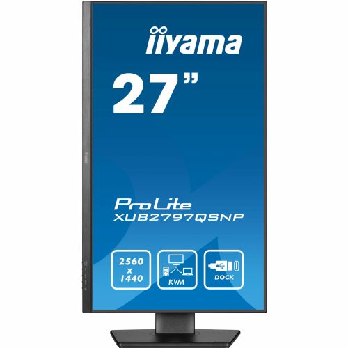 Monitor Iiyama XUB2797QSNP-B1, 68,6 cm (27"), 16:9, HDMI + DP + USB-C, IPS