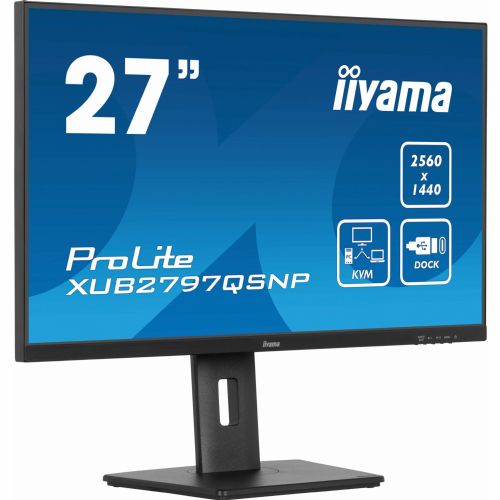 Monitor Iiyama XUB2797QSNP-B1, 68,6 cm (27"), 16:9, HDMI + DP + USB-C, IPS