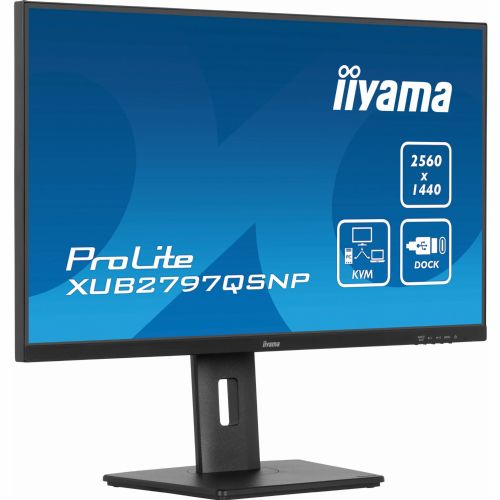 Monitor Iiyama XUB2797QSNP-B1, 68,6 cm (27"), 16:9, HDMI + DP + USB-C, IPS