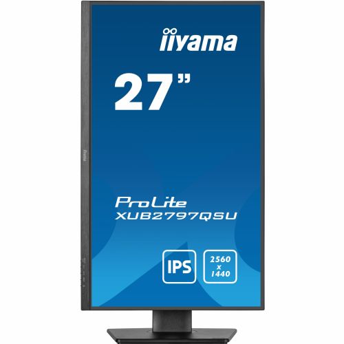 Monitor Iiyama XUB2797QSU-B2, 68,6 cm (27"), 16 : 9, HDMI + DP + 2 x USB