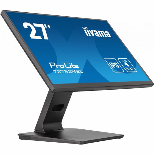 Monitor Iiyama T2752MSC-B1AG, 68,6cm (27"), 1920 x 1080, FHD, 16:9, IPS, Touch,400 cd/m2, 5 ms, črna
