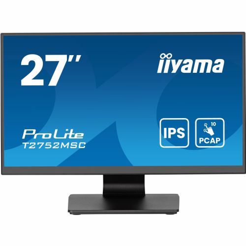 Monitor Iiyama T2752MSC-B1AG, 68,6cm (27"), 1920 x 1080, FHD, 16:9, IPS, Touch,400 cd/m2, 5 ms, črna