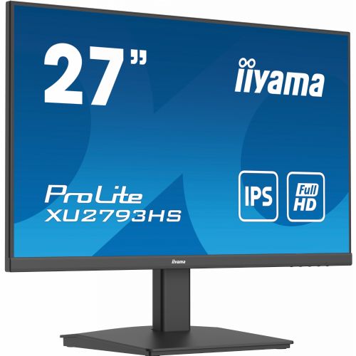 Monitor IIYAMA XU2793HS-B7 68,6 cm (27"), 1920 x 1080 (FHD), IPS, 300 cd/m2, 16:9 HDMI+DP+2xUSB IPS