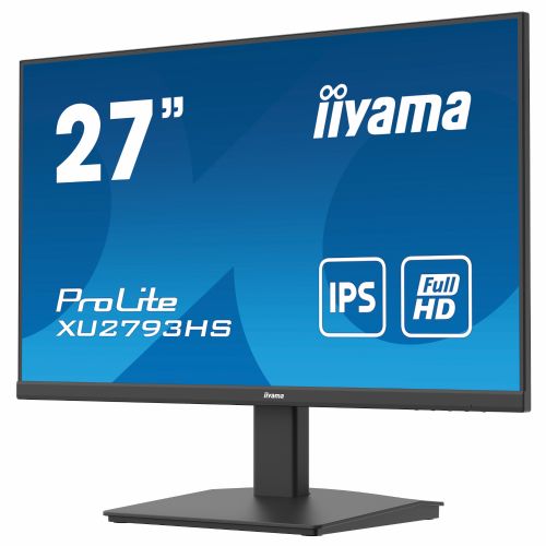 Monitor IIYAMA XU2793HS-B7 68,6 cm (27"), 1920 x 1080 (FHD), IPS, 300 cd/m2, 16:9 HDMI+DP+2xUSB IPS