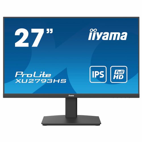 Monitor IIYAMA XU2793HS-B7 68,6 cm (27"), 1920 x 1080 (FHD), IPS, 300 cd/m2, 16:9 HDMI+DP+2xUSB IPS