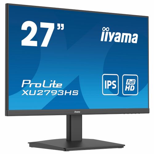 Monitor IIYAMA XU2793HS-B7 68,6 cm (27"), 1920 x 1080 (FHD), IPS, 300 cd/m2, 16:9 HDMI+DP+2xUSB IPS