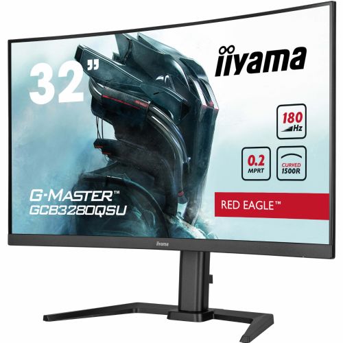 Monitor Iiyama GCB3280QSU-B2, 80cm (31.5"), 2560 x 1440, 16:9, VA, 350cd/m2, 0.2ms, crni
