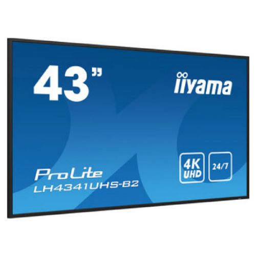 Informacijski zaslon IIYAMA ProLite LH4341UHS-B2 43" (108cm) UHD IPS HDMI/VGA 24/7