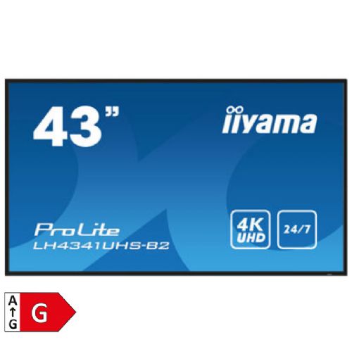 Informacijski zaslon IIYAMA ProLite LH4341UHS-B2 43" (108cm) UHD IPS HDMI/VGA 24/7