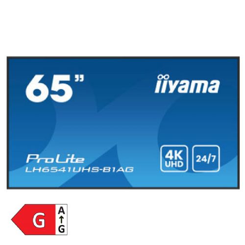 Informacijski zaslon IIYAMA ProLite LH6541UHS-B1AG 64,5" (164cm) 4K UHD VA 24/7 Android zvočniki