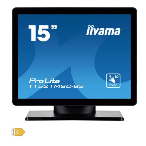 IIYAMA ProLite T1521MSC-B2 38 cm (15") TN LED LCD XGA P-CAP zvučnici osjetljivi na dodir informacije / interaktivni monitor
