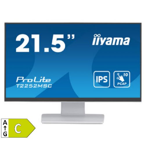 Monitor IIYAMA ProLite T2252MSC-W2 54,5cm (21,5") FHD IPS LED zvočniki beli na dotik interaktivni