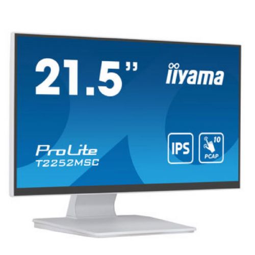 Monitor IIYAMA ProLite T2252MSC-W2 54,5cm (21,5") FHD IPS LED zvočniki beli na dotik interaktivni